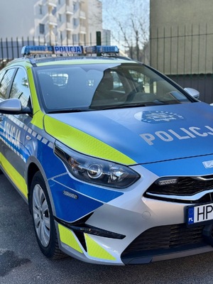 Nowy radiowóz - ujęcie z przodu