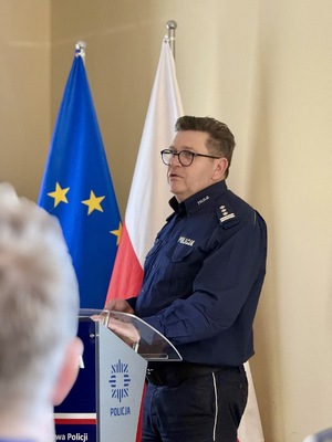 Wystąpienie Komendantów podczas odprawy rocznej.

fot. st. asp. Marta Migdalczyk