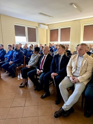 Uczestnicy odprawy rocznej w KPP Chodzież.

fot. st. asp. Marta Migdalczyk