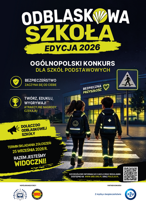 Plakat konkursu "Osblaskowa Szkoła" 2026